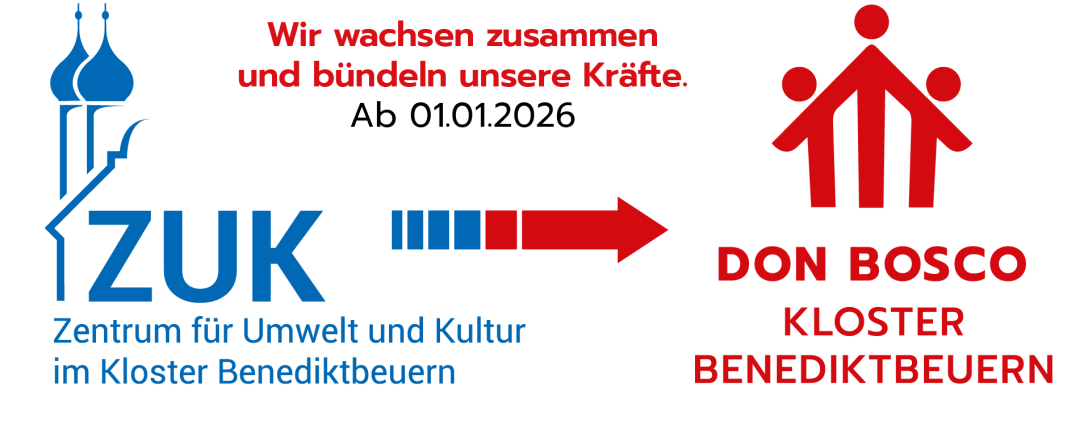 Logos vom ZUK Benediktbeuern und vom Kloster Benediktbeuern