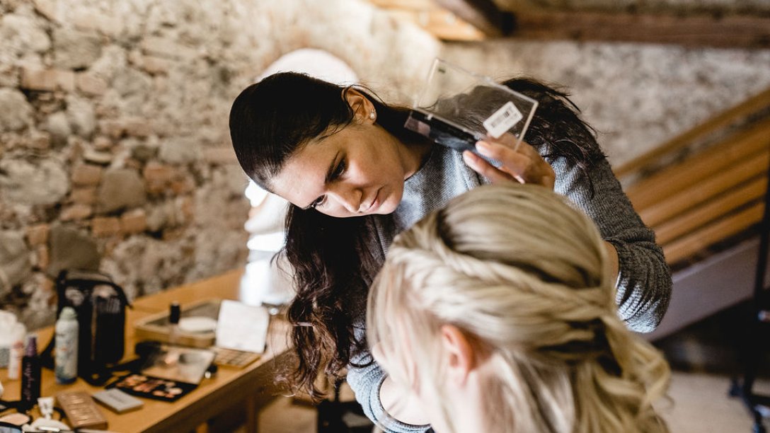 Brautstyling im Zentrum für Umwelt und Kultur