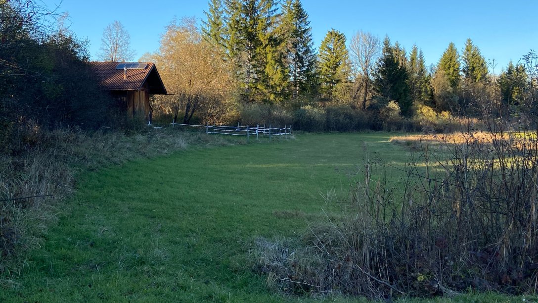 Loisach-Stadl mit Wiese im Zentrum für Umwelt und Kultur